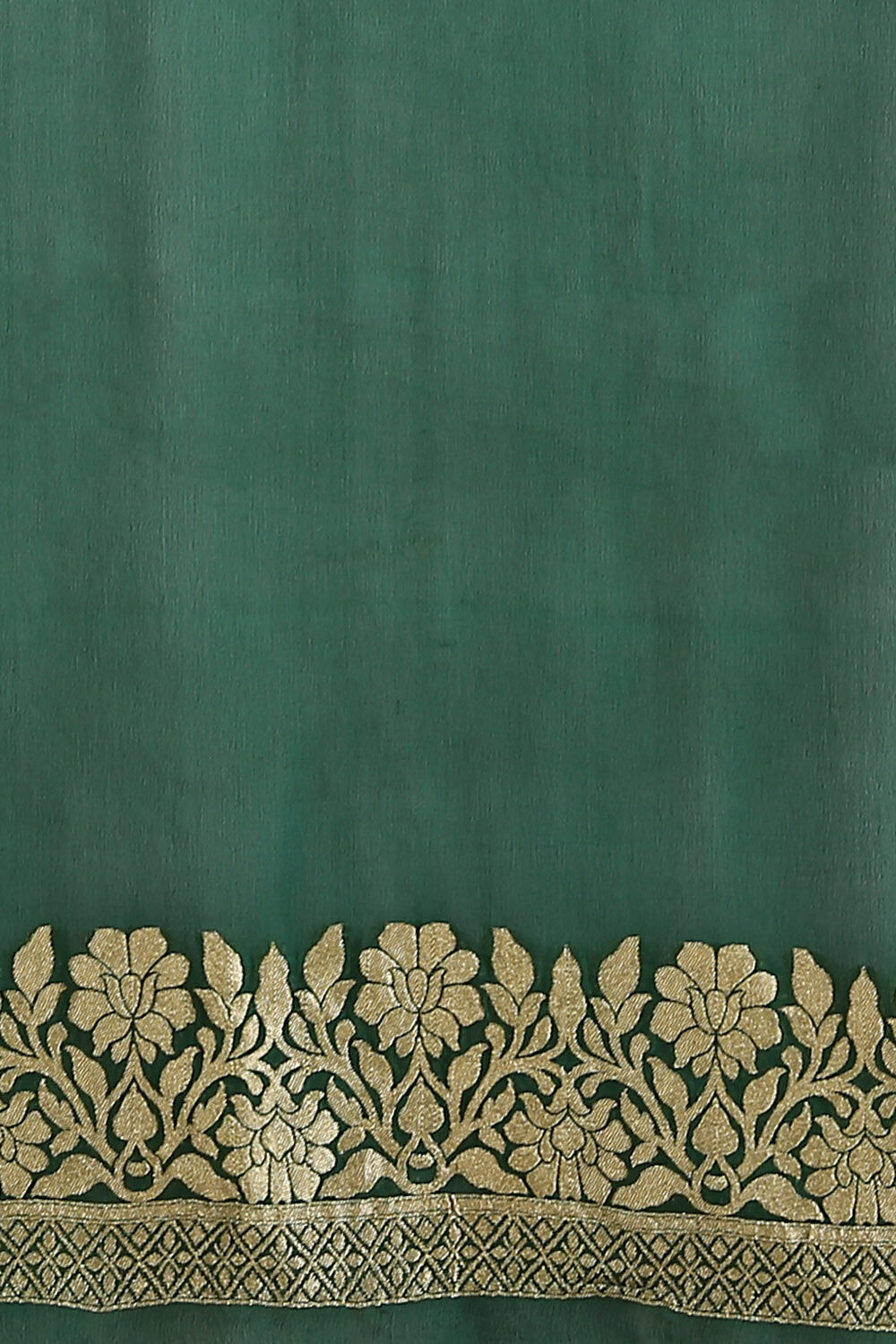 Dark Pure Green Georgette Banarasi Saree image number null
