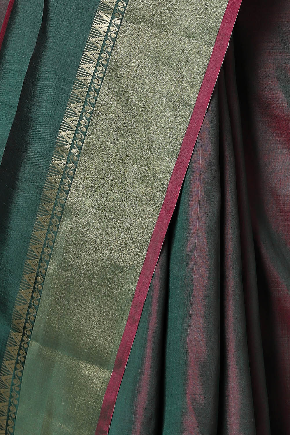 Green Pure Silk Extra Weft Saree image number null