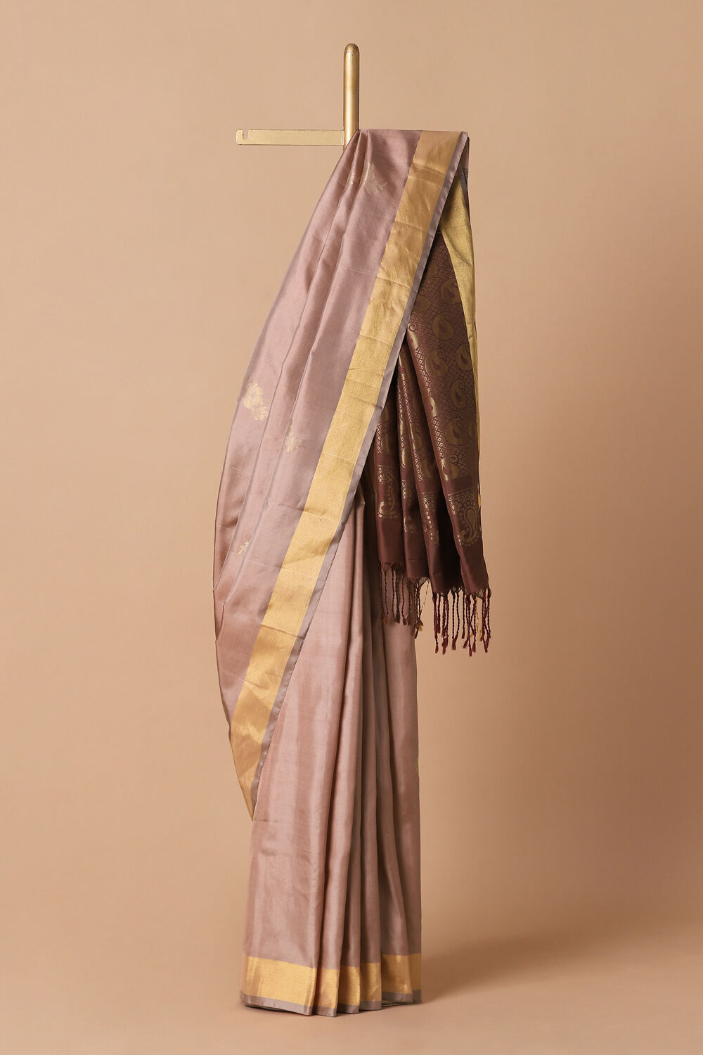 Light Pink Pure Silk South Saree image number null