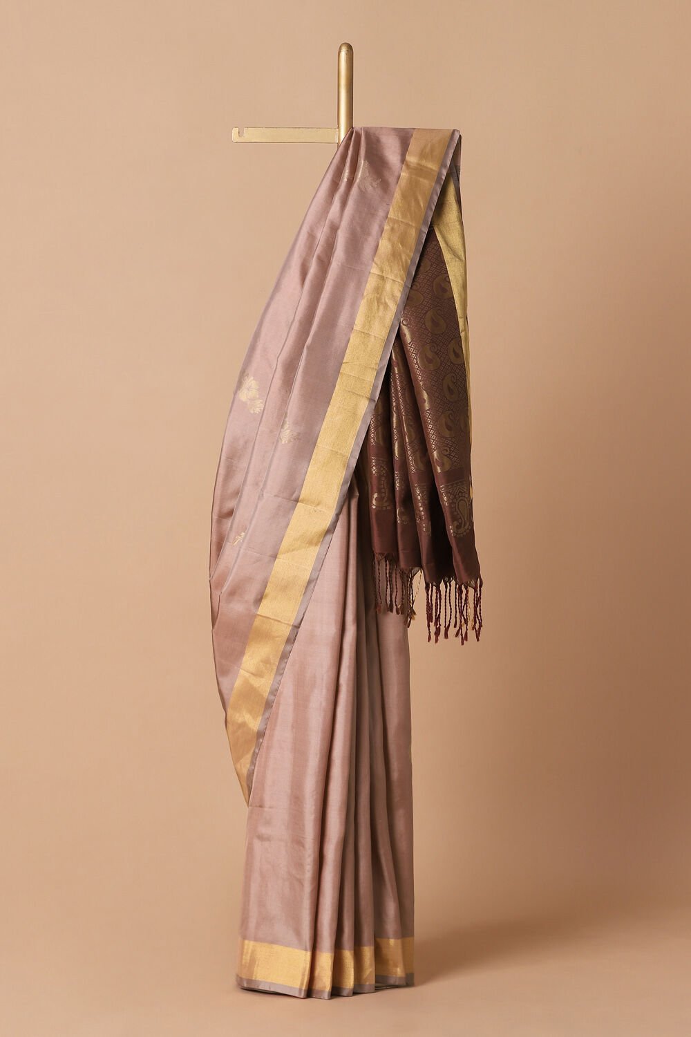 Light Pink Pure Silk South Saree image number null
