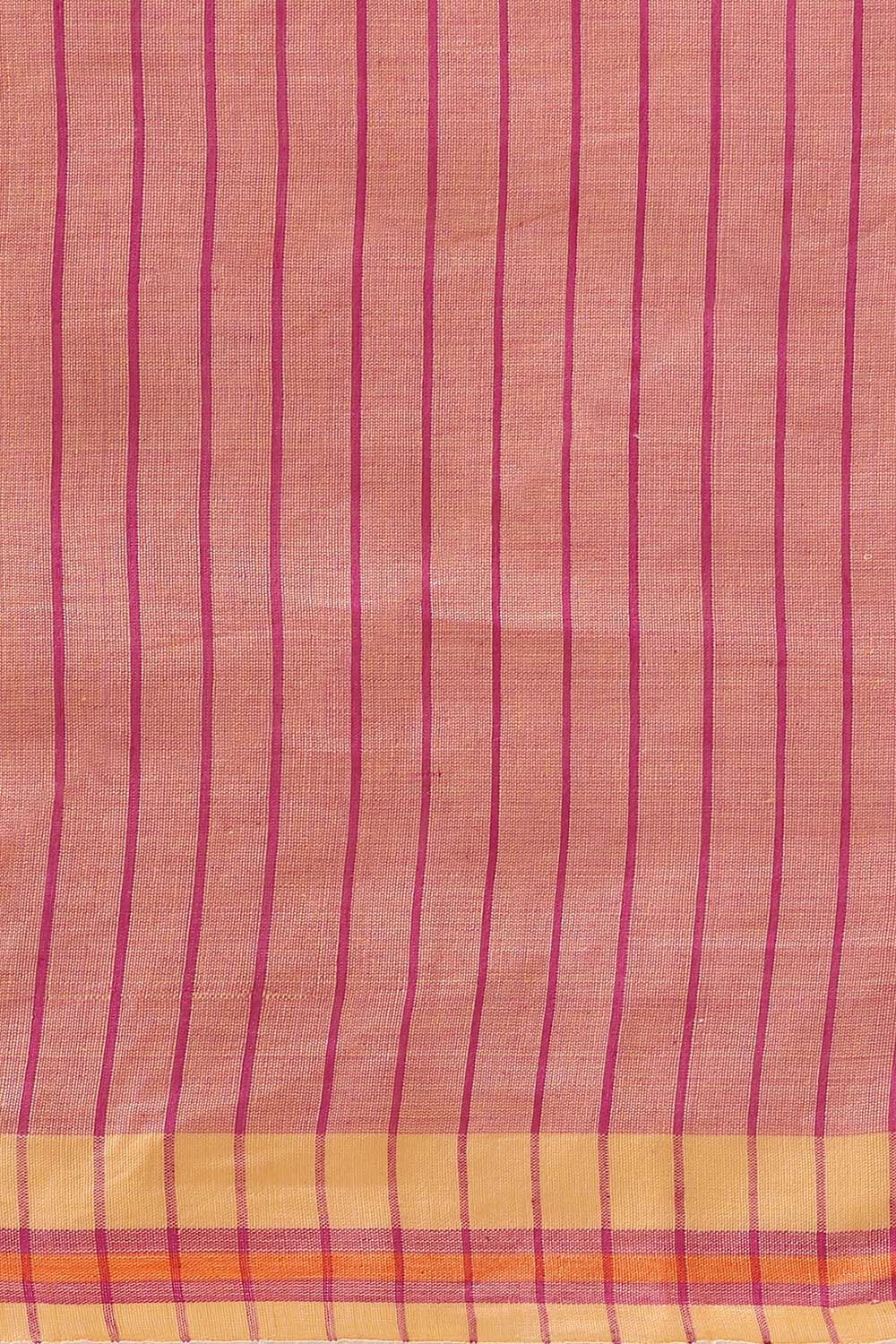 Pink Pure Cotton Jamdani Saree image number null