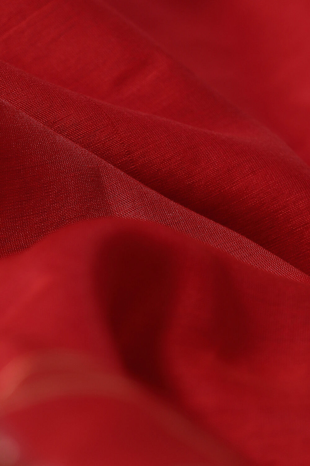 Red Pure Silk Cotton Maheswari Saree image number null