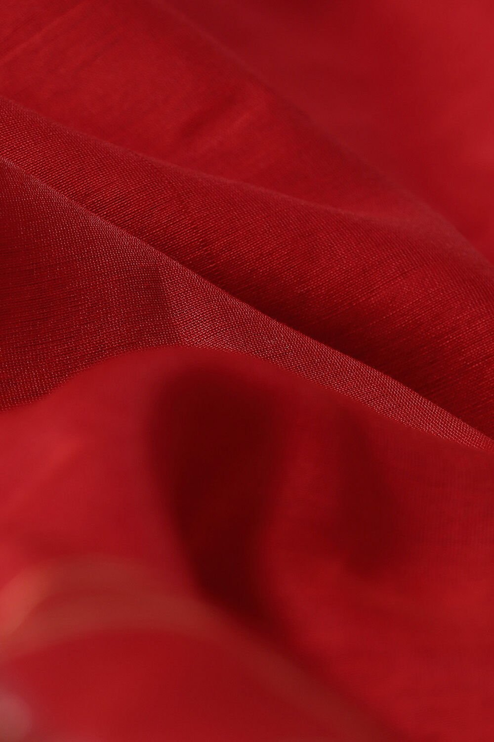 Red Pure Silk Cotton Maheswari Saree image number null