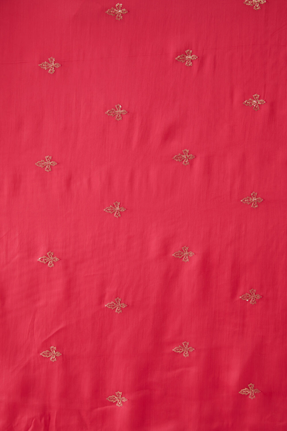 Dark Pink Viscose Organza Embroidered Saree image number null
