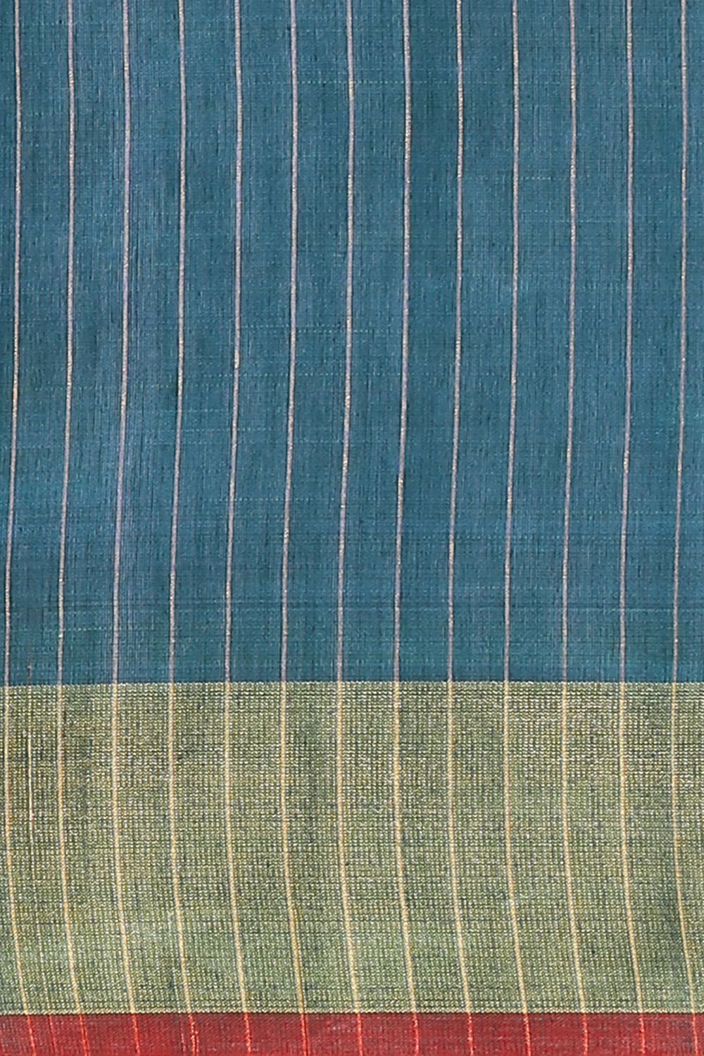 Green Pure Tussar Silk Bhagalpuri Saree image number null