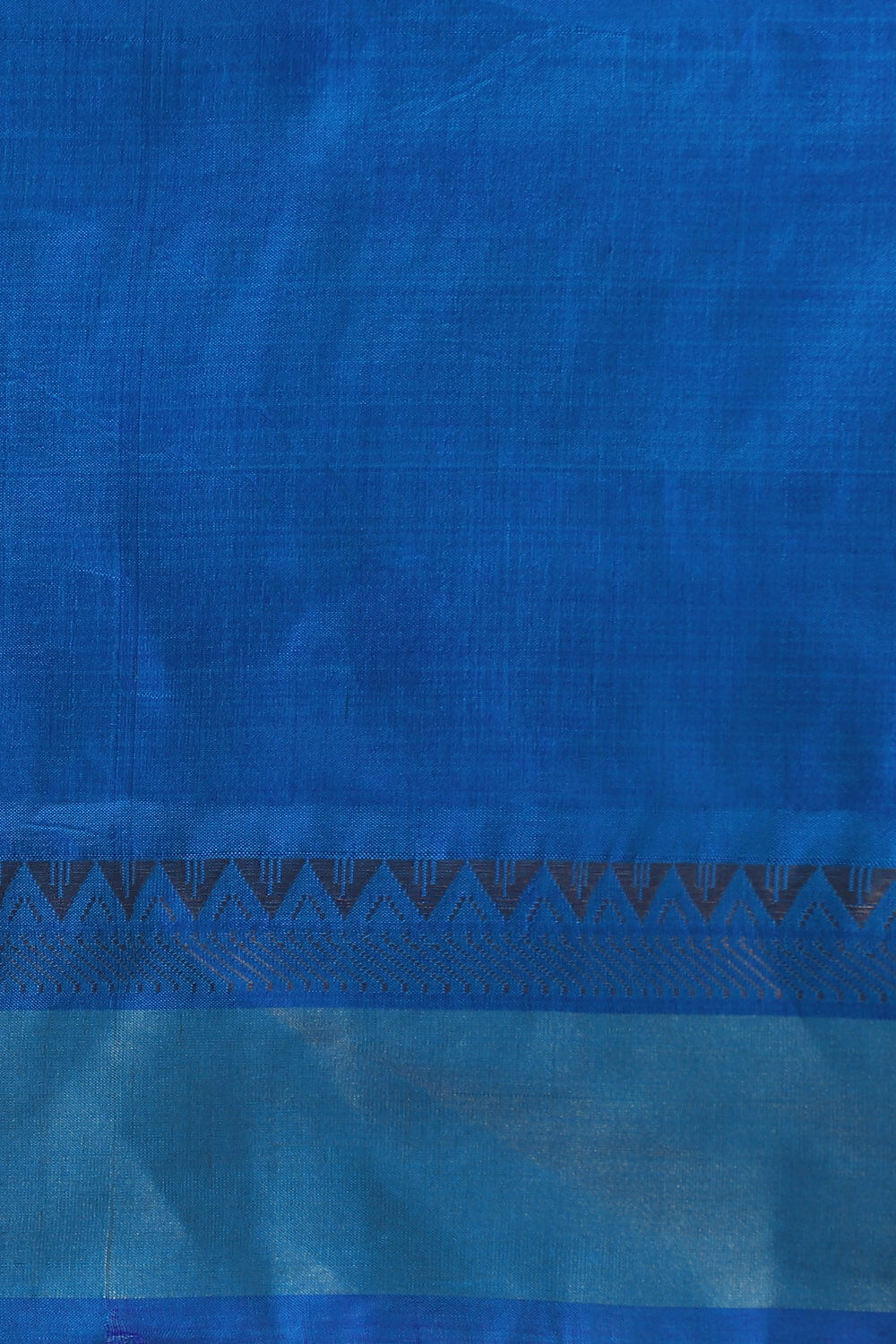 Dark Blue Pure Silk Woven Saree image number null