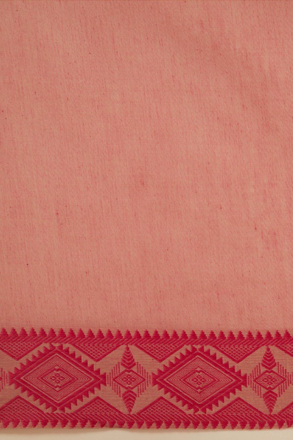 Beige Pure Cotton Woven Design Bengali Saree image number null