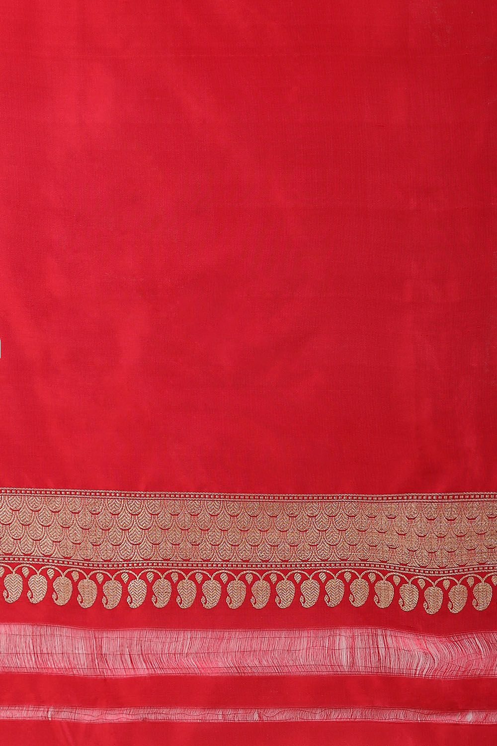 Red Pure Silk Banarasi Saree image number null