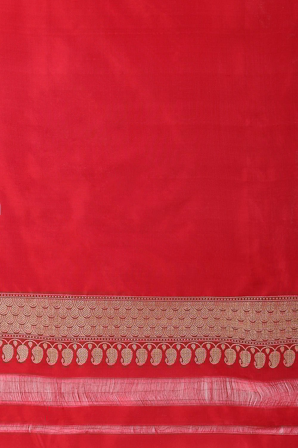 Red Pure Silk Banarasi Saree image number null
