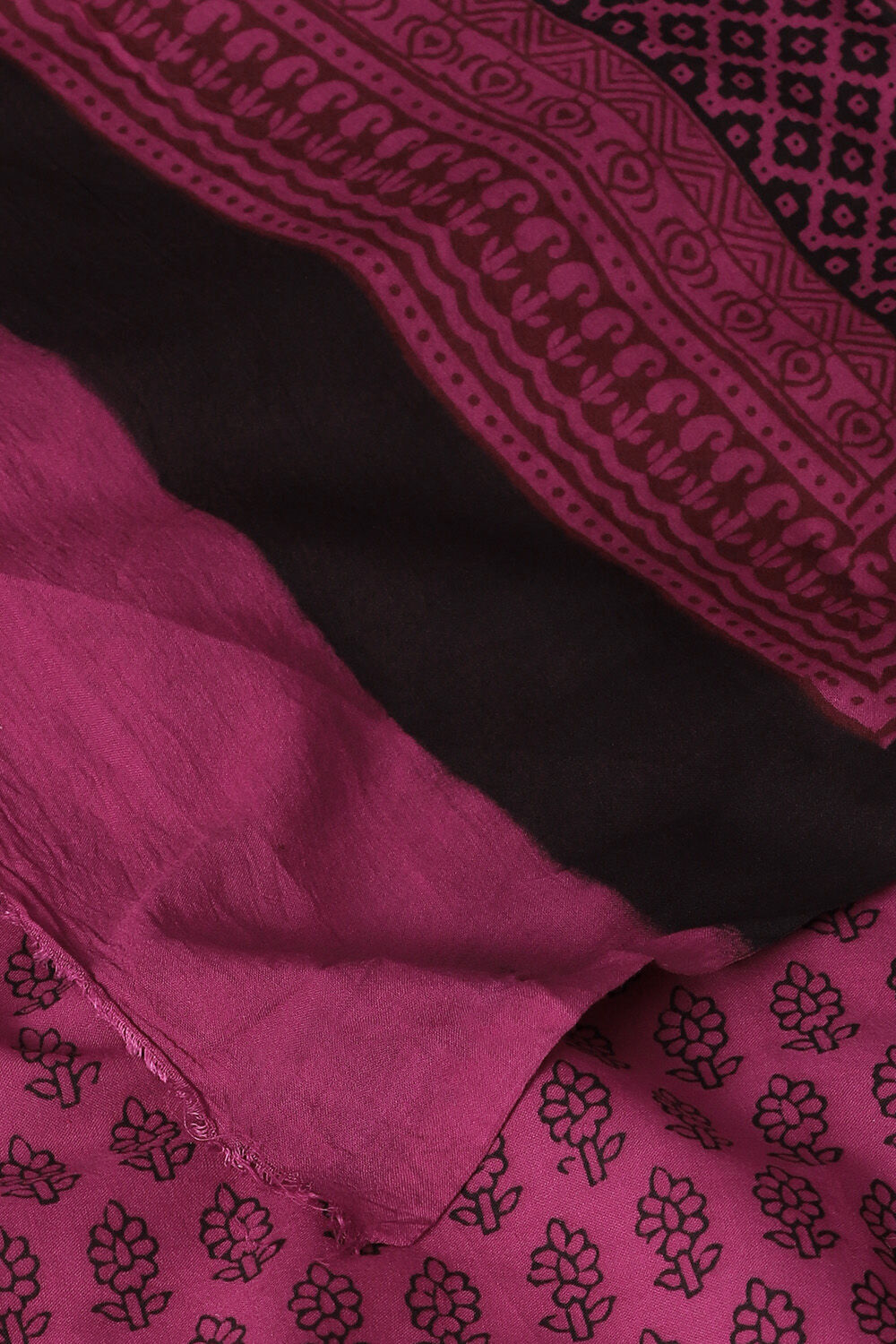 Pink Pure Cotton Bagh Printed Saree image number null