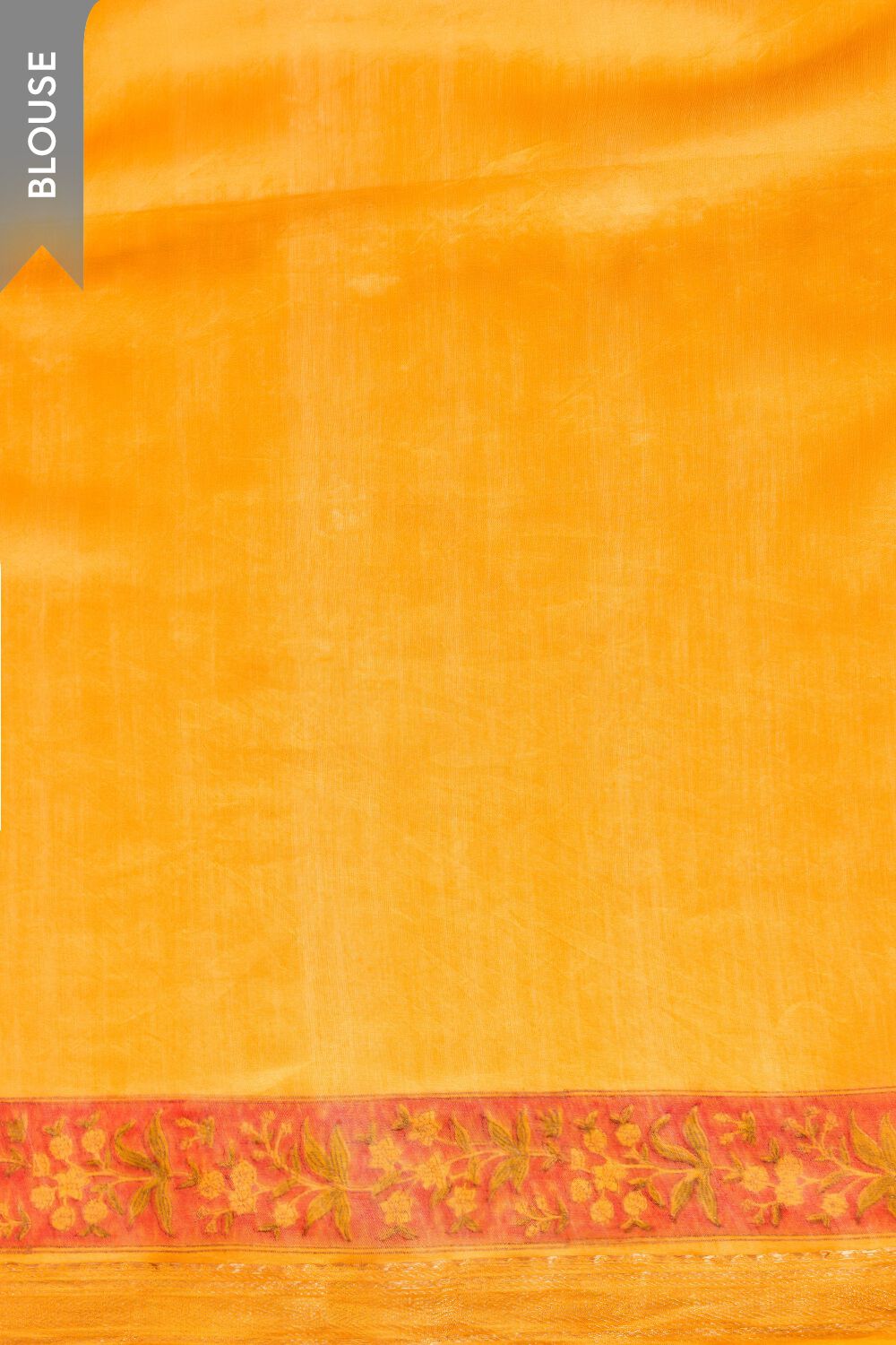 Yellow Rajasthan Pure Silk Cotton Printed Sanganeri Saree image number null