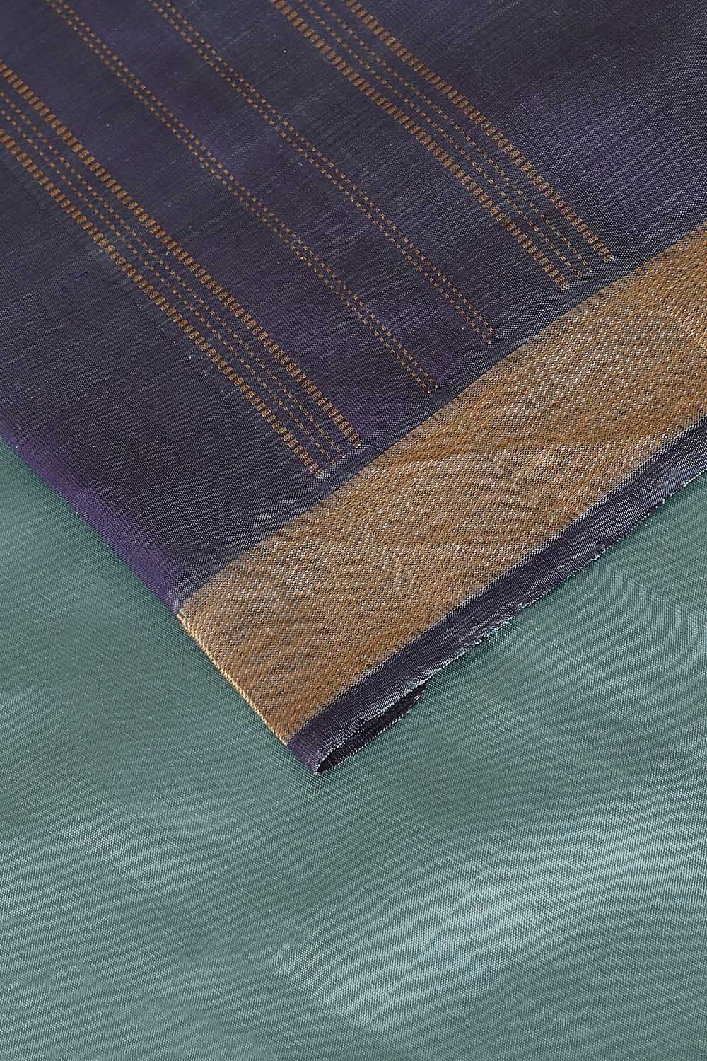 Blue Pure Silk Kanjivaram Saree image number null