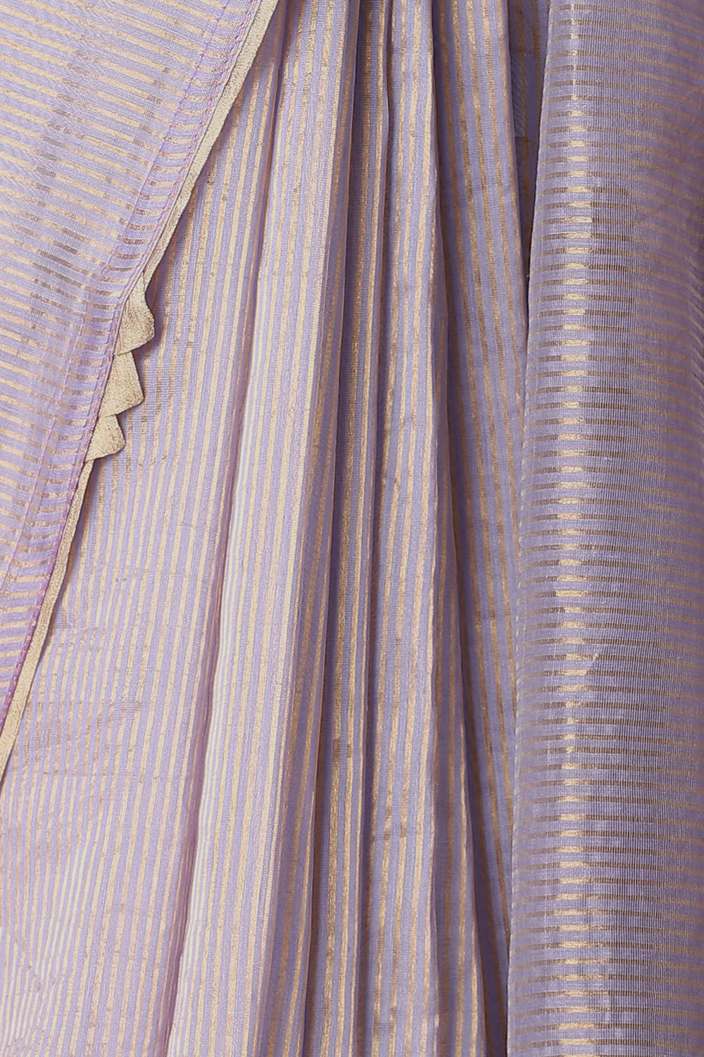 Light Violet Pure Silk Cotton Embroidered Saree image number null