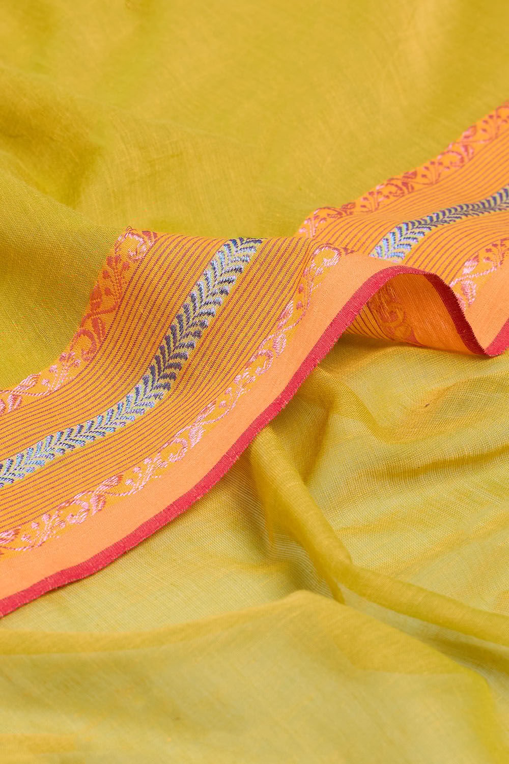 Light Green Woven Pure Cotton Bengal Saree image number null