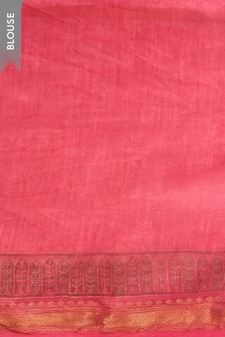 Pink Rajasthan Pure Silk Cotton Printed Sanganeri Saree thumbnail image number null