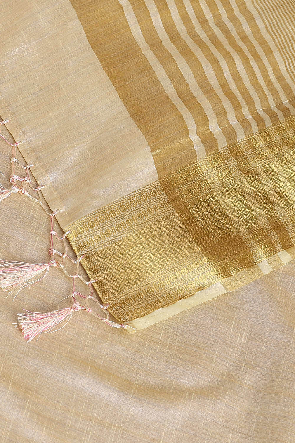 White Pure Embroidered Saree image number null