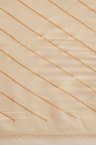 Off White Pure Organza Painted Saree thumbnail image number null