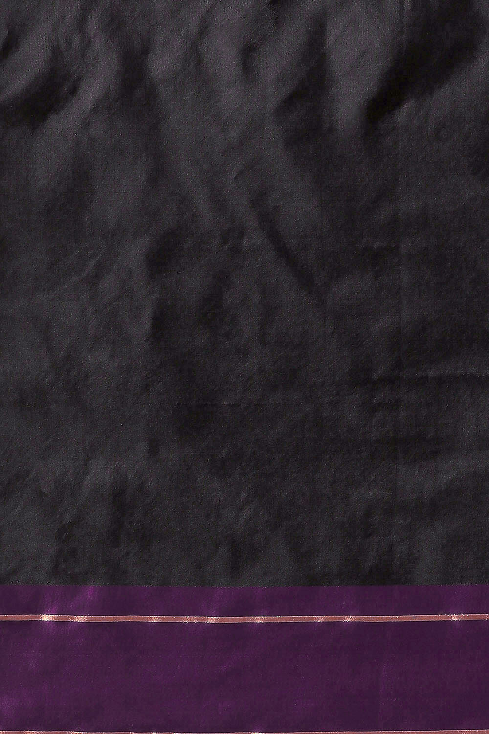 Black Pure Silk Banarasi Tanchoi Saree image number null