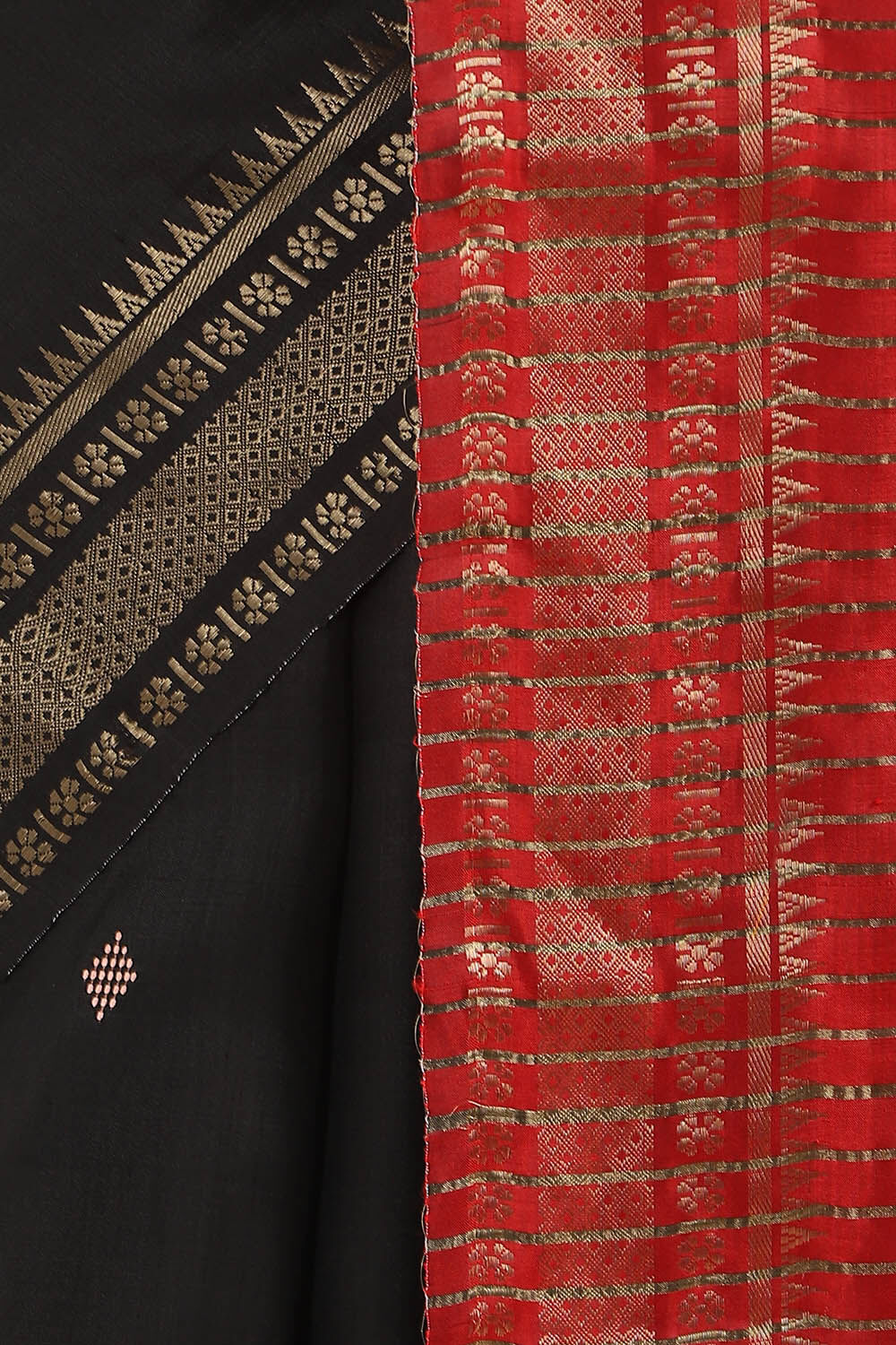 Black Pure Silk Soft Silk Saree image number null