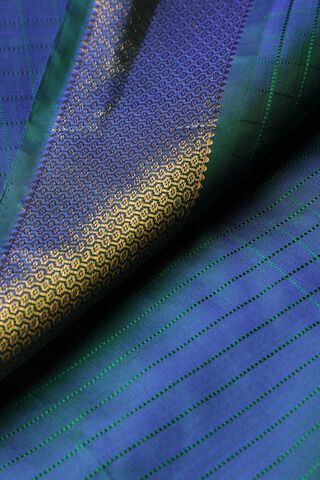 Blue Woven Pure Silk Kanjivaram Saree thumbnail image number null