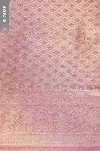 Light Pink   Woven Viscose Tissue Saree thumbnail image number null