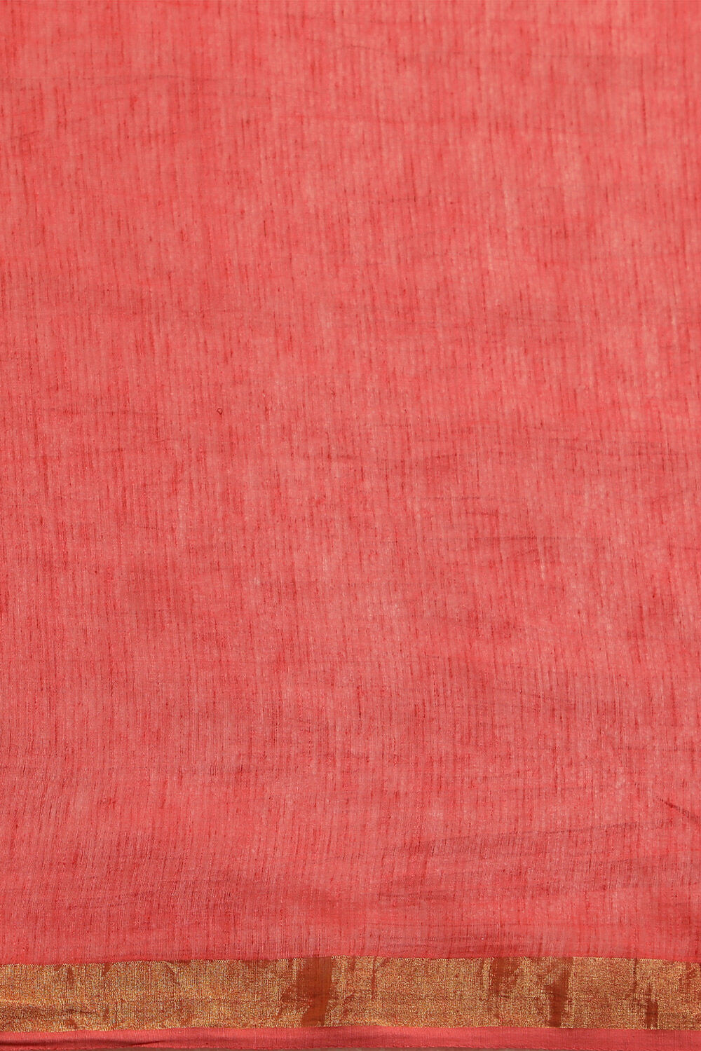 Red Bhagalpur Pure Silk Linen Embroidery Saree image number null
