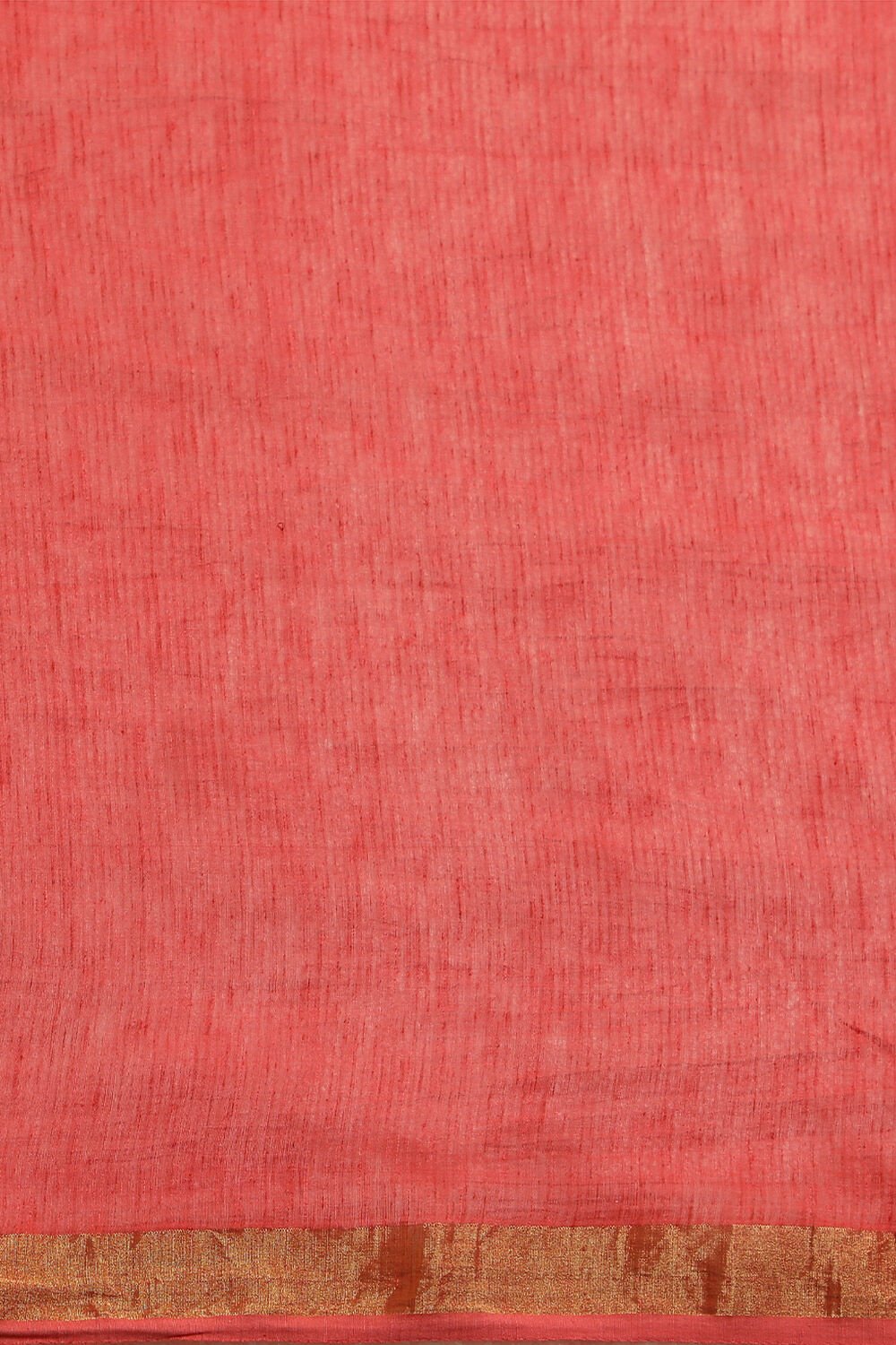 Red Bhagalpur Pure Silk Linen Embroidery Saree image number null