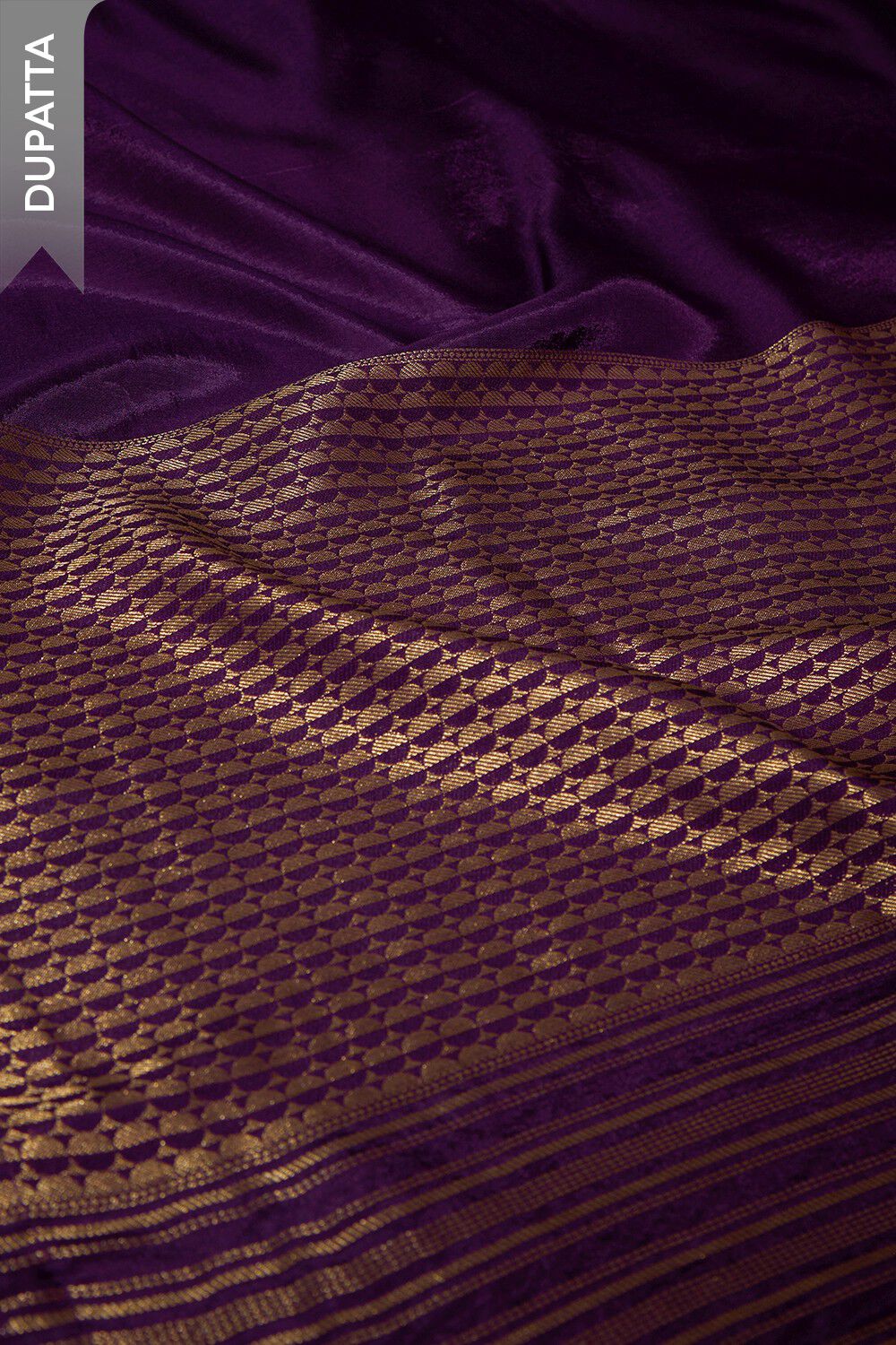 Violet Brocade Viscose Unstitched Suit Set image number null