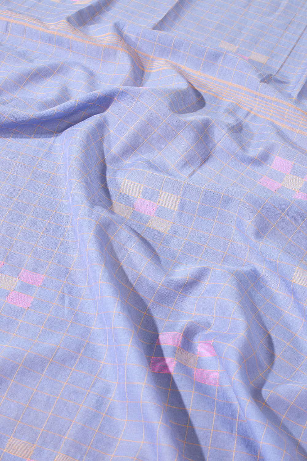 Violet Woven Pure Cotton Bengal Saree image number null