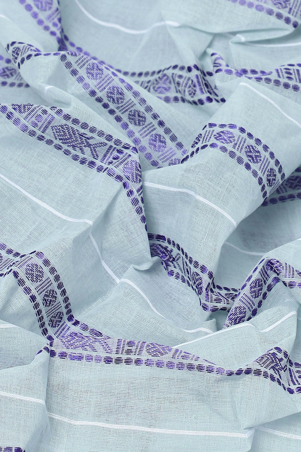 Grey Pure Cotton Bengal Saree image number null