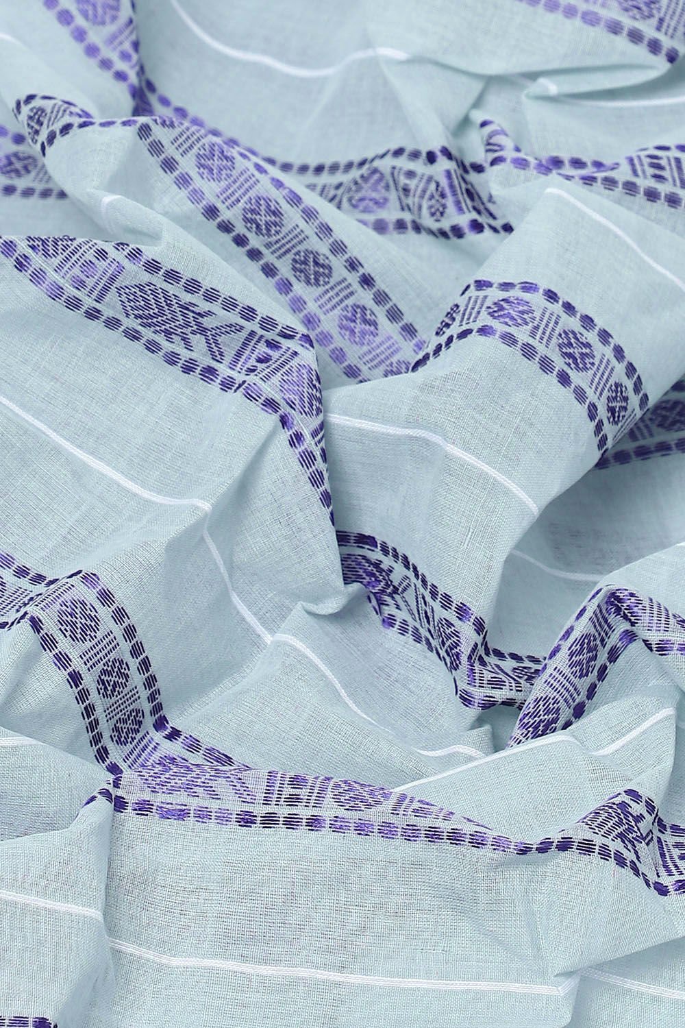 Grey Pure Cotton Bengal Saree image number null