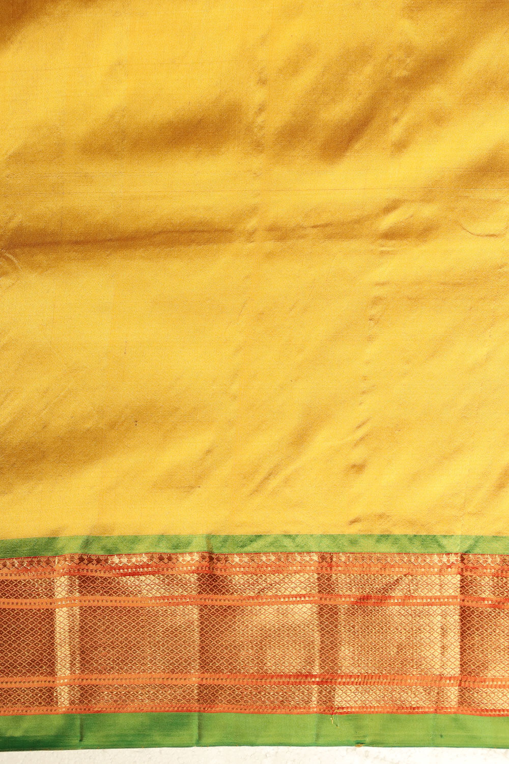 Yellow Pure Silk Paithani Saree image number null