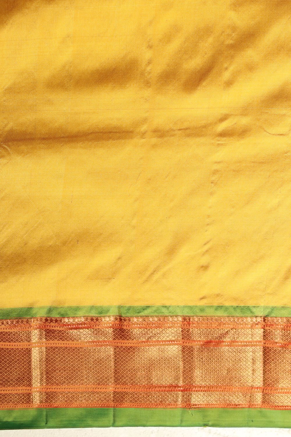 Yellow Pure Silk Paithani Saree image number null