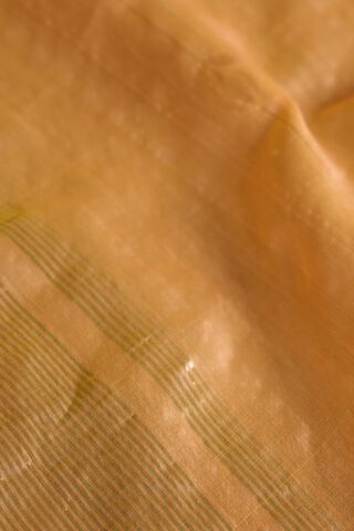 Light Orange Pure Silk Cotton Chanderi Woven Saree thumbnail image number null