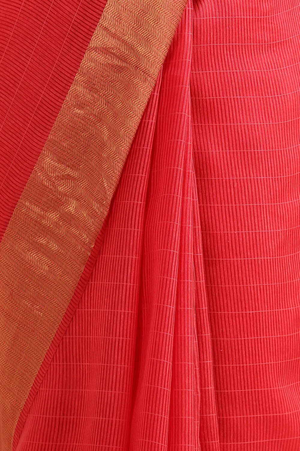 Light Red Pure Silk Woven Saree image number null