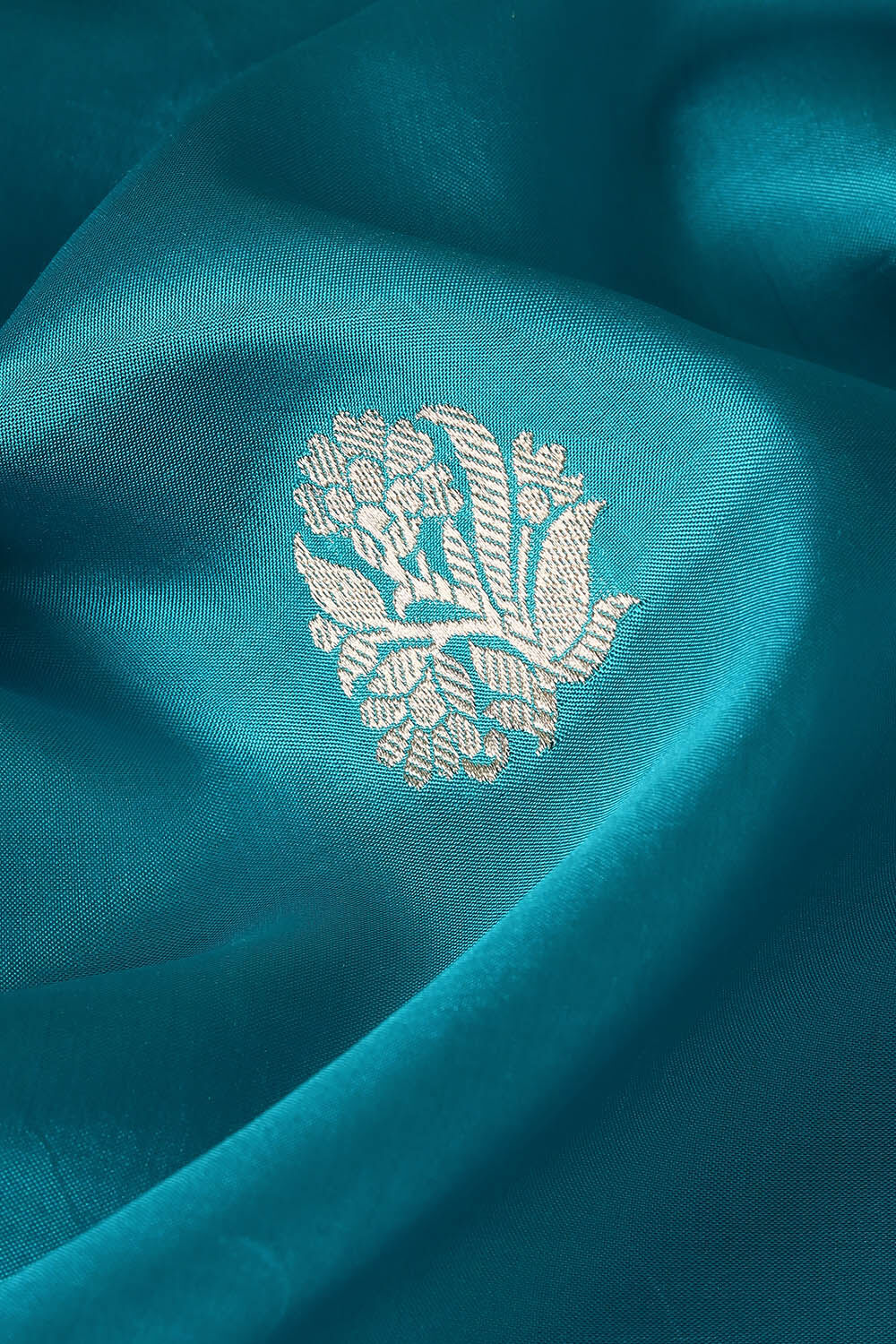 Light Blue Pure Silk Banarasi Saree image number null