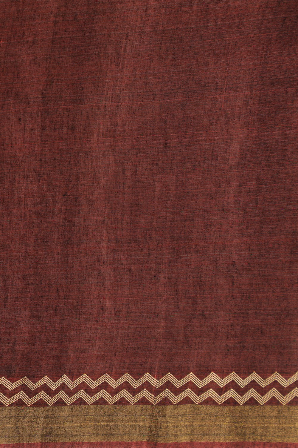 Dark Red Chattisgarh Pure Tussar Silk Woven Saree image number null