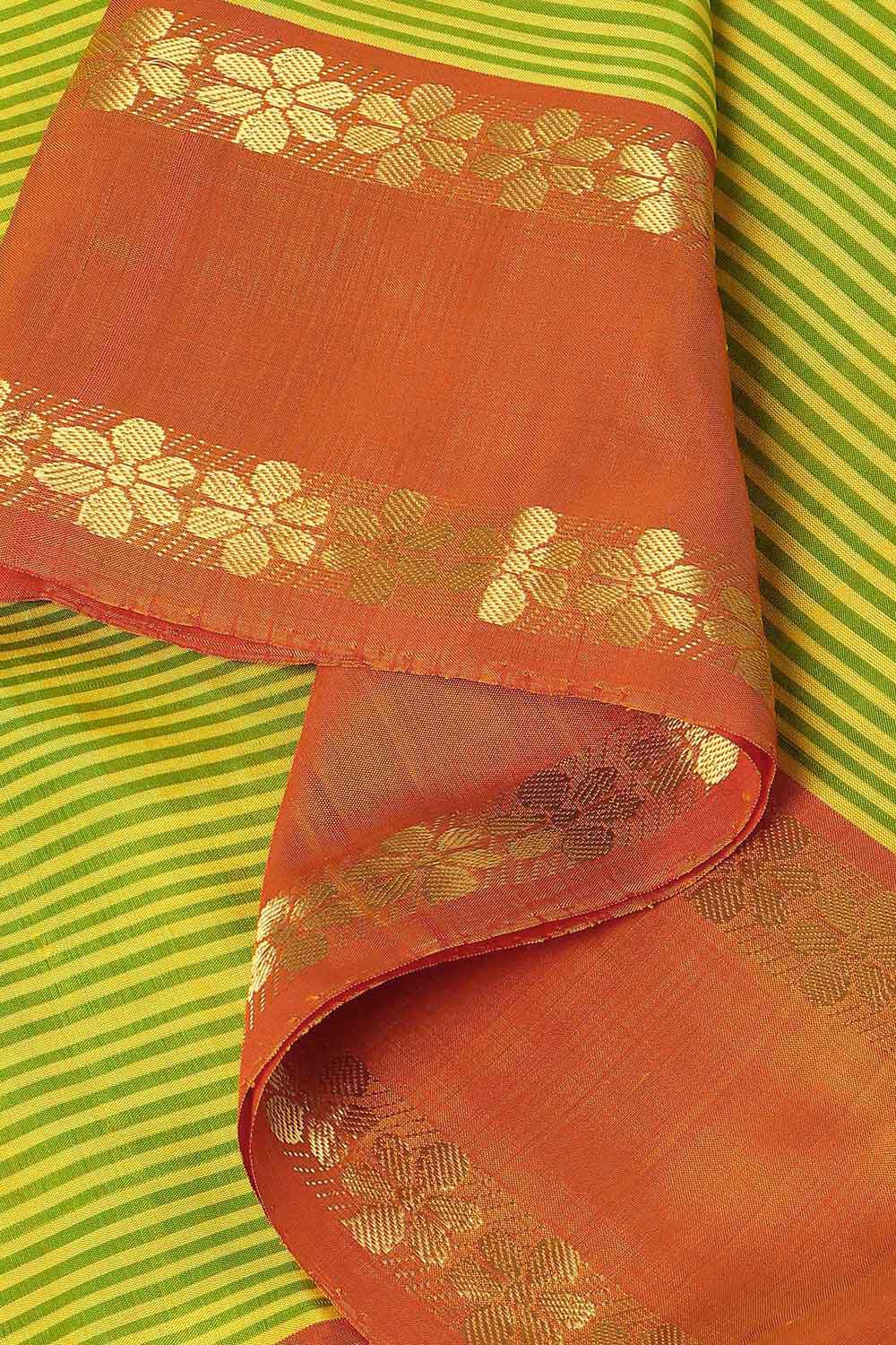 Light Green Pure Silk South Saree image number null