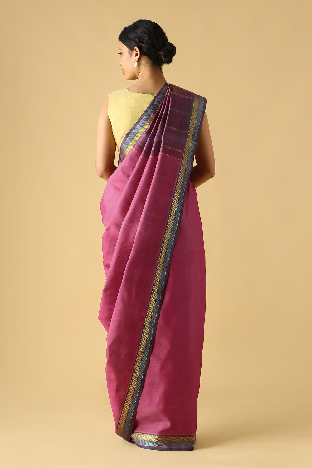 Pink Pure Silk Kanjivaram Saree image number null