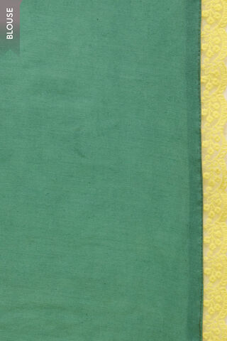 Light Yellow Bengal Pure Silk Cotton Embroidered Saree thumbnail image number null