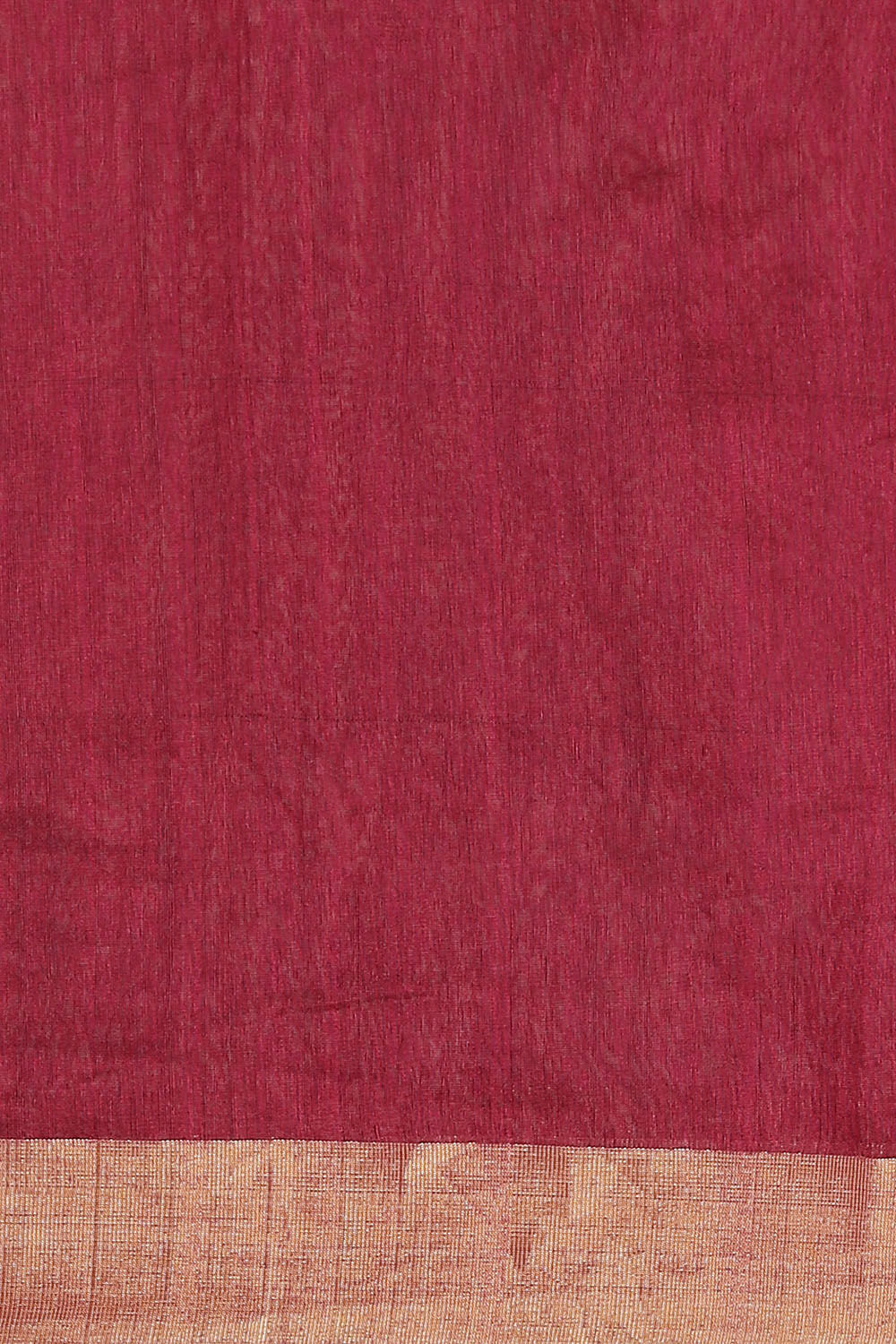 Red Pure Silk Cotton Chanderi Saree image number null