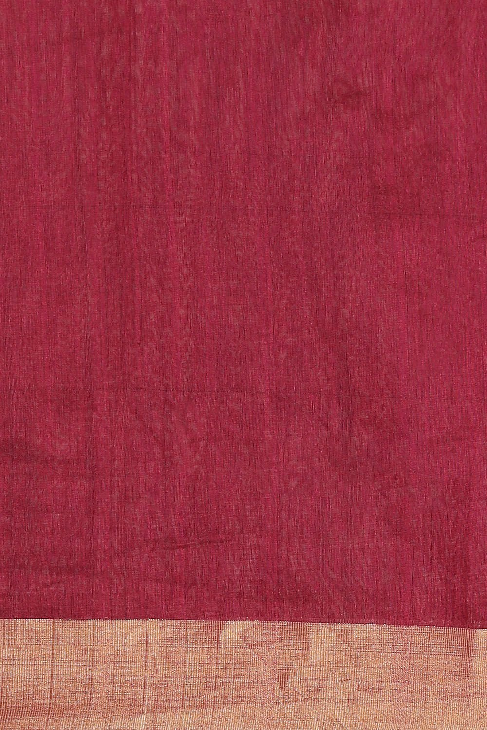 Red Pure Silk Cotton Chanderi Saree image number null