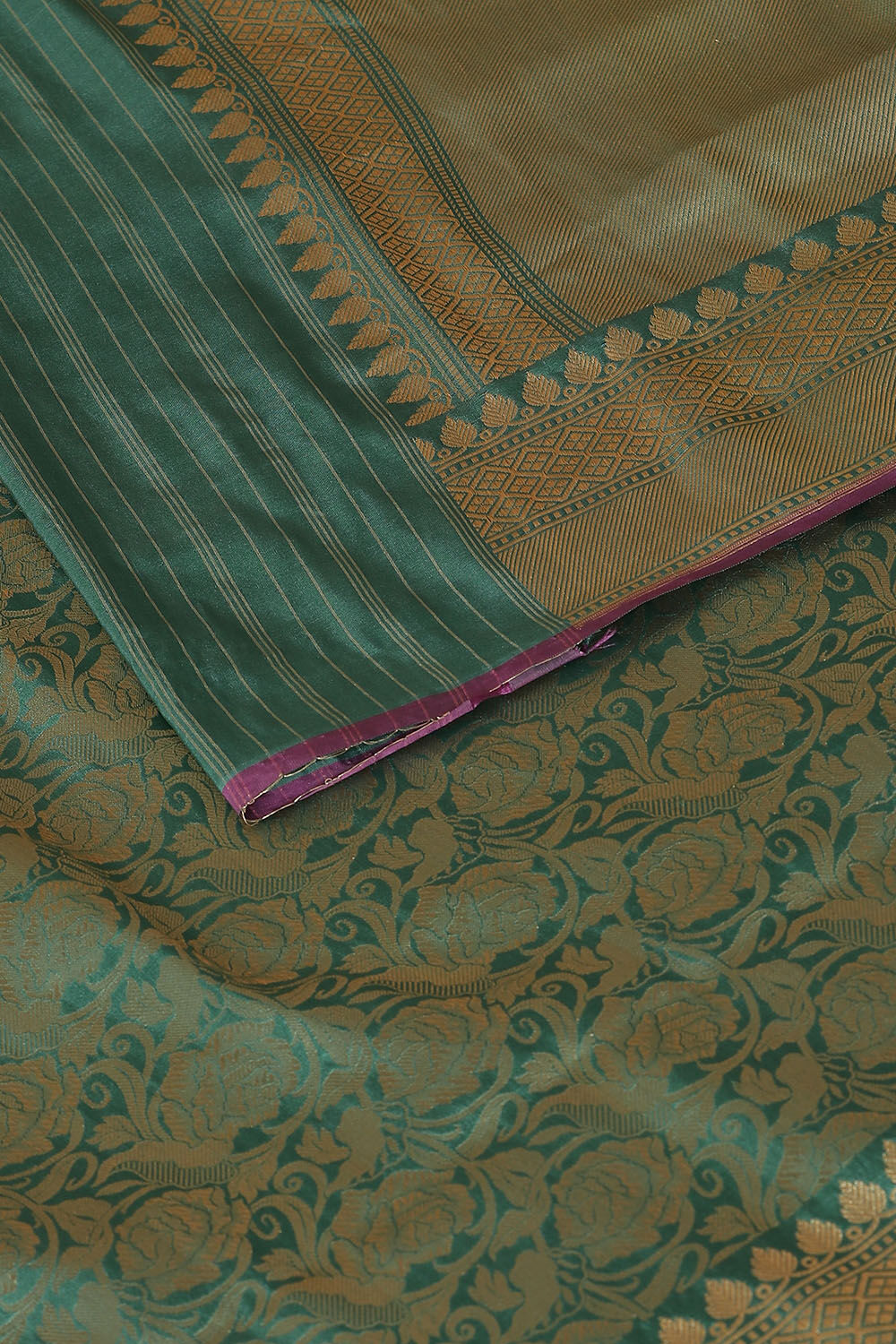 Blue Pure Silk Banarasi Brocade Saree image number null