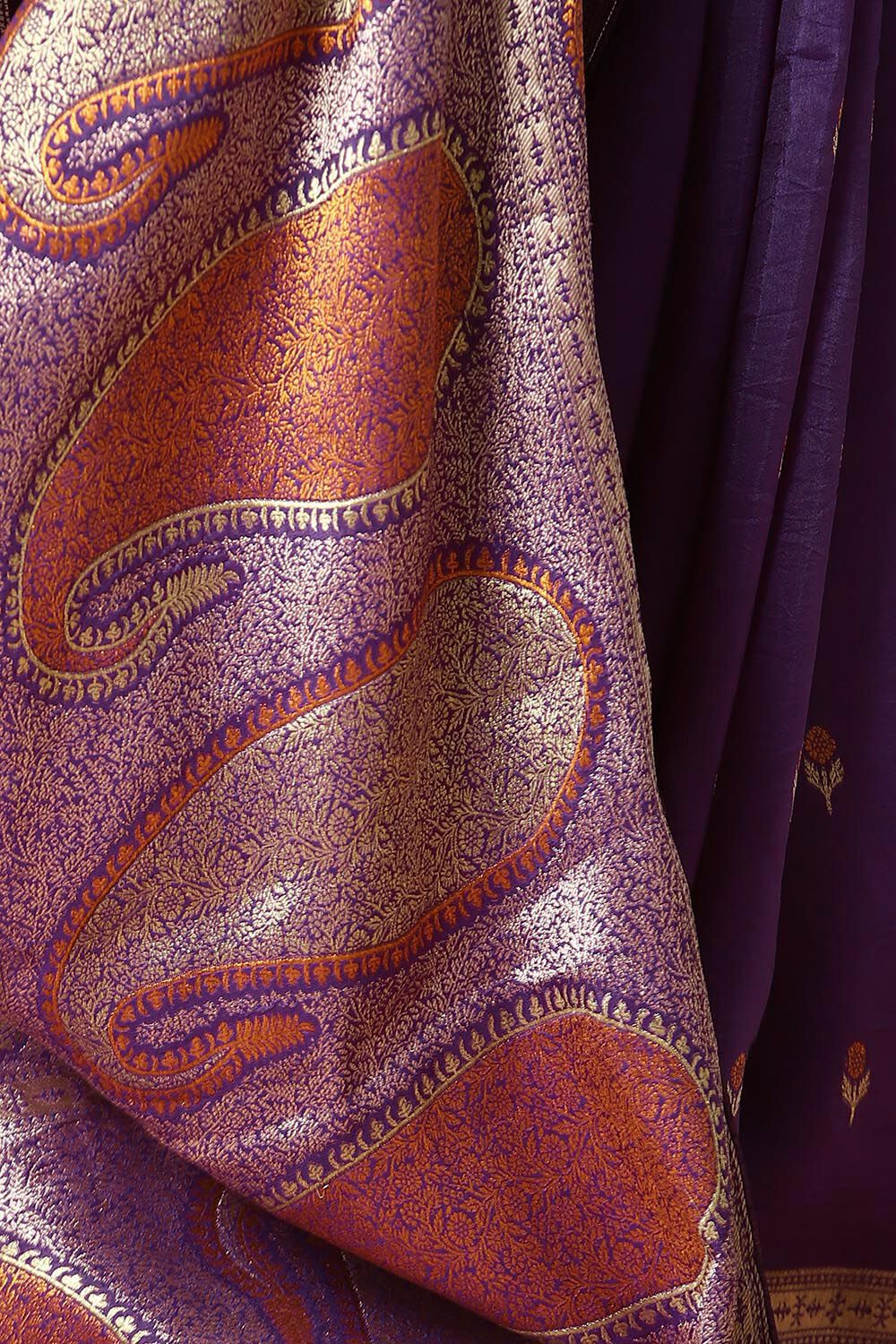 Purple Pure Luxe Vegan Saree image number null