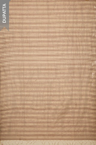 Grey Pure Silk Tissue Embroidered Unstitched Suit Set thumbnail image number null
