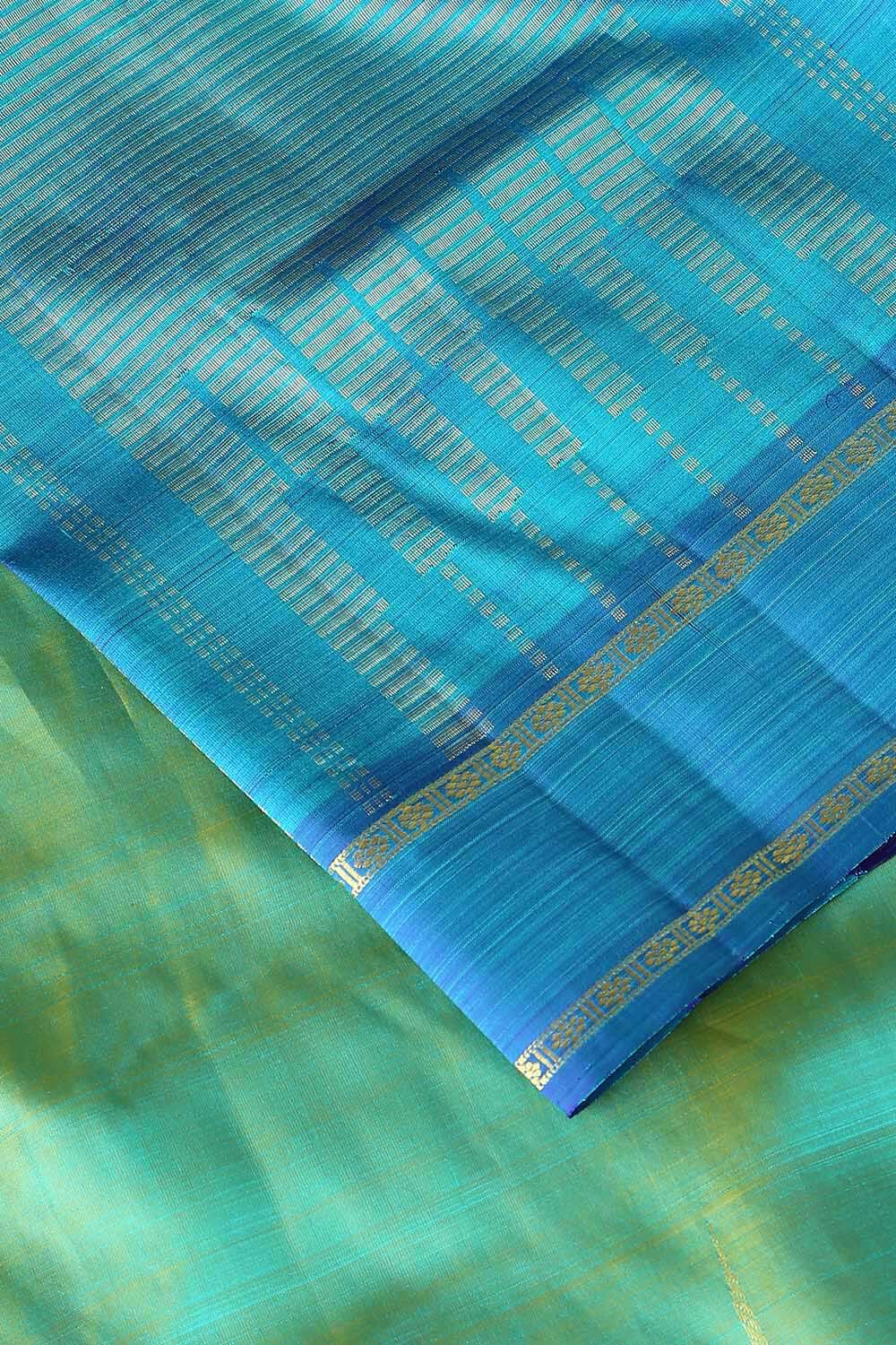 Light Green Pure Silk Kanjivaram Saree image number null