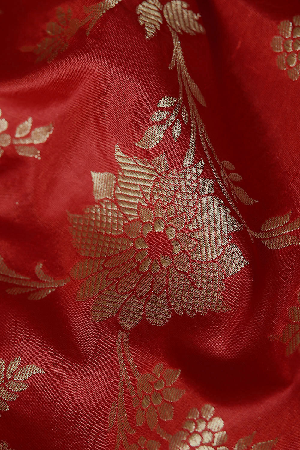 Red Pure Silk Banarasi Saree image number null