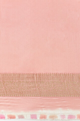 Light Pink Pure Crepe Embroidered Saree thumbnail image number null