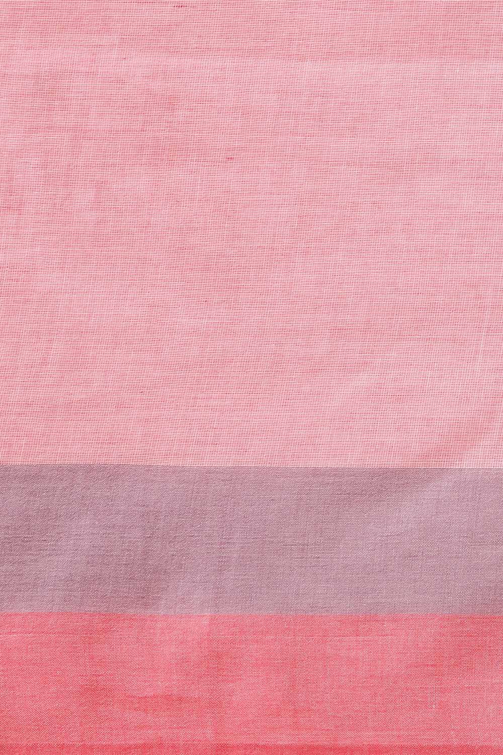 Red Pure Cotton Bengal Saree image number null