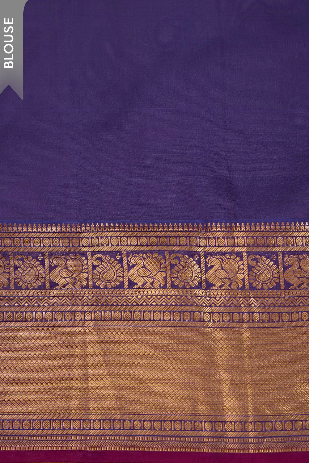 Blue Woven Silk Viscose Saree image number null